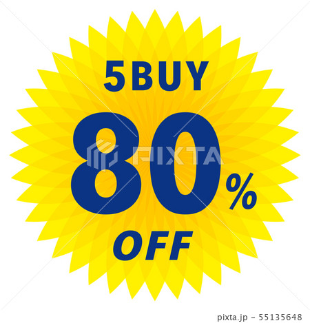 5BUY 80%OFF ラベル 55135648