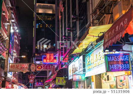 《香港》尖沙咀（チムサーチョイ）の街並み・夜景 55135906
