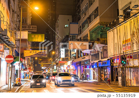 《香港》尖沙咀（チムサーチョイ）の街並み・夜景 55135919