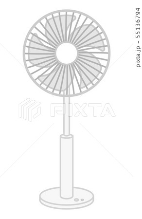 扇風機 正面のイラスト素材