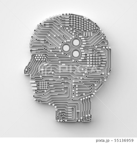 artificial intelligence brain 55136959