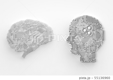 artificial intelligence brain 55136960