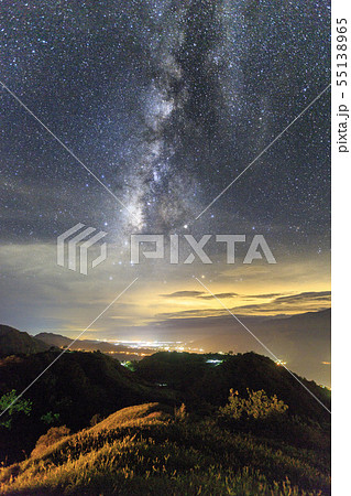 Milky way in Lioushihdan mountain Milky way in Lioushihdan mountain 55138965