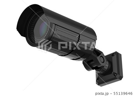 security camera isolated on white security camera isolated on white 55139646