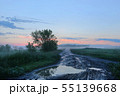Foggy morning in central Russia 55139668
