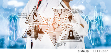 Doctor with Medical Healthcare Research Concept 55140682