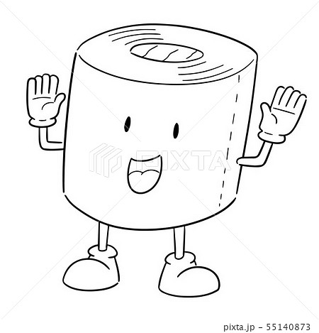 Vector Of Tissue Paper Cartoonのイラスト素材