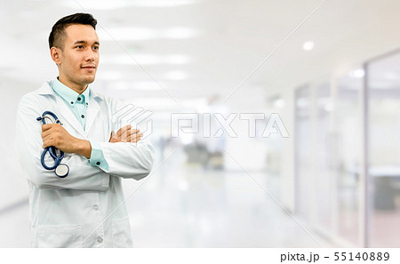 Male doctor standing in the hospital office. Male doctor standing in the hospital office. 55140889