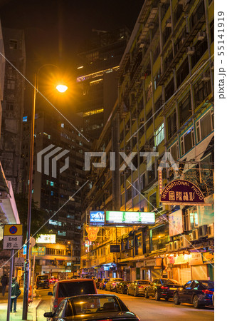 《香港》尖沙咀（チムサーチョイ）の街並み 55141919