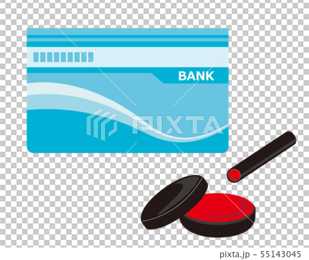 キャッシュカード クレジットカード CARD 銀行 通帳 判子 アイコン キャッシュカード クレジットカード CARD 銀行 通帳 判子 アイコン 55143045