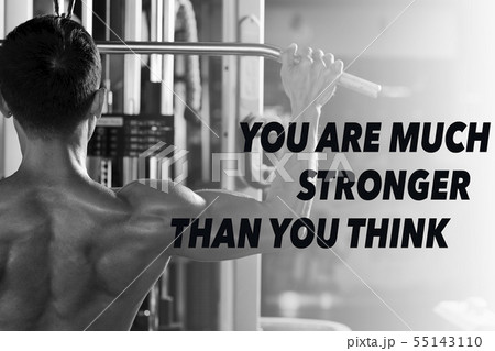 Man doing back exercise 55143110