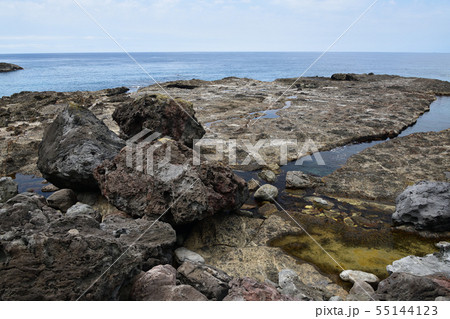 北海道島牧村で茂津多海岸の夏の風景を撮影 55144123