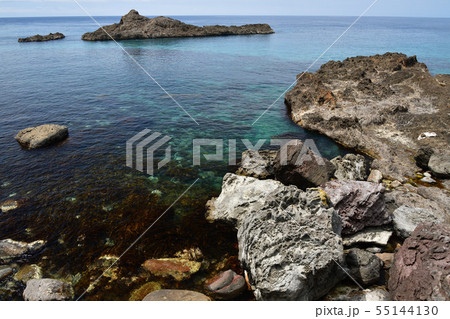 北海道島牧村で茂津多海岸の夏の風景を撮影 55144130