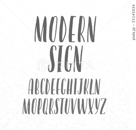 Modern font on texture background, hand-drawn 55145034