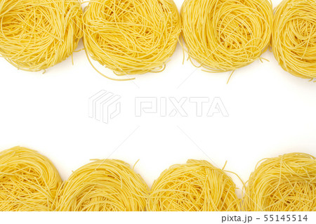 Angel hair pasta isolated on white Angel hair pasta isolated on white 55145514
