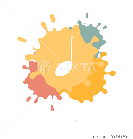 Isolated doodle music symbol note Isolated doodle music symbol note 55145950