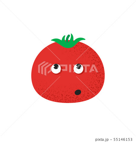 Isolated cute smile tomato character Isolated cute smile tomato character 55146153