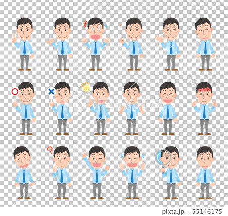 Shirt tie office worker men office worker emotion Shirt tie office worker men office worker emotion 55146175