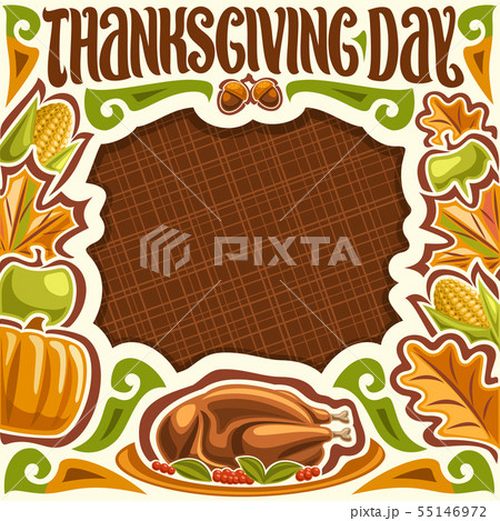 Vector placard for Thanksgiving Day 55146972