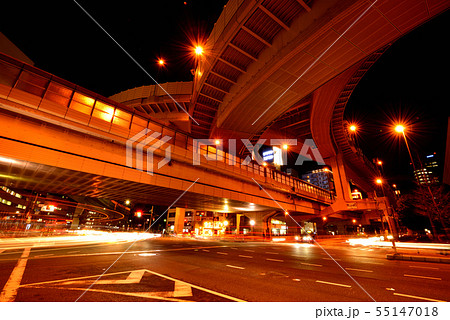 東京 首都高速道路 西新宿ジャンクション 東京 首都高速道路 西新宿ジャンクション 55147018