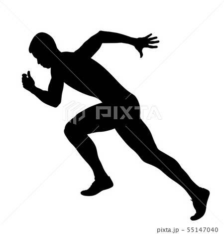 muscular athlete runner sprinter muscular athlete runner sprinter 55147040