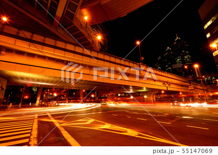 東京 首都高速道路 西新宿ジャンクション 東京 首都高速道路 西新宿ジャンクション 55147069