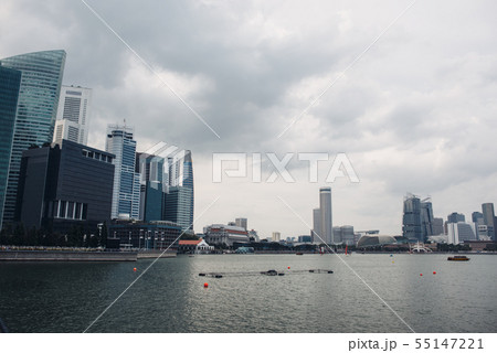 Singapore skyline urban landscape. Business district. Cityscape. 55147221