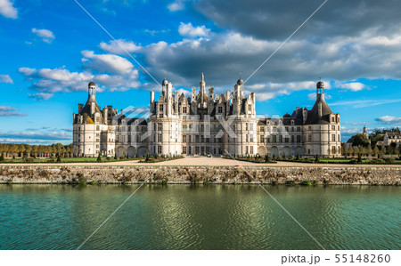 Chateau de Chambord in Loire Valley, France. 55148260