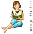本を読む女性 55148444