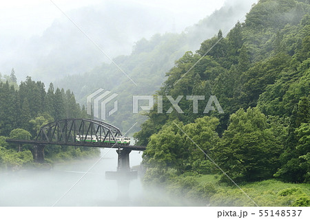 川霧の只見線 川霧の只見線 55148537