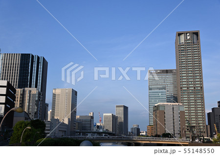 堂島川沿いの中之島風景 55148550