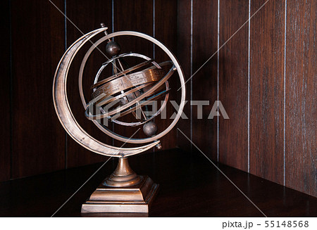 Vintage retro classic zodiac globe armillary Vintage retro classic zodiac globe armillary 55148568