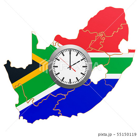 Time Zones in South Africa concept. 3D rendering 55150119