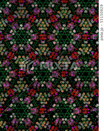 花 パターン 繰り返し 55150929