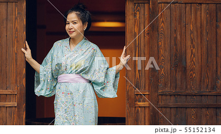 Lifestyle series: Asian woman in ryokan 55152134