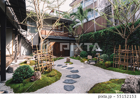 Ryokan series: Garden in ryokan Ryokan series: Garden in ryokan 55152153