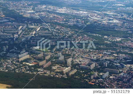 Prague aerial view panorama 55152179