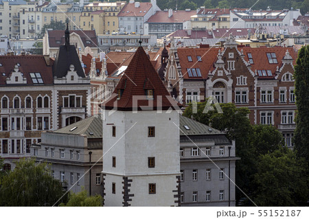 Prague old buildings at sunset view panorama 55152187