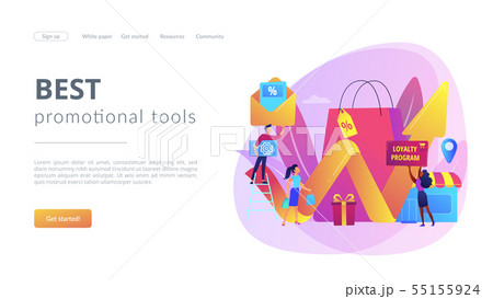 Promotional mix concept landing page 55155924