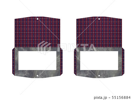 紙で作る名札 名刺ホルダーのイラスト素材