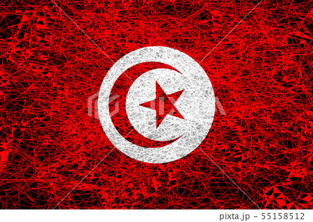 Flag of Tunisia. 55158512