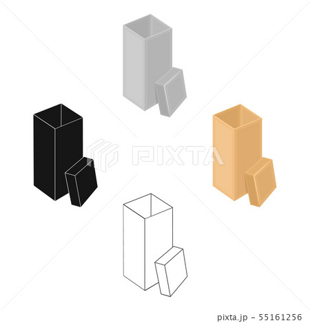 Boxing, wrapping,case, and other web icon in cartoon,black style.Box, container, package, icons in 55161256