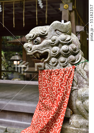 貴船神社 奥宮 拝殿 狛犬 貴船神社 奥宮 拝殿 狛犬 55162357