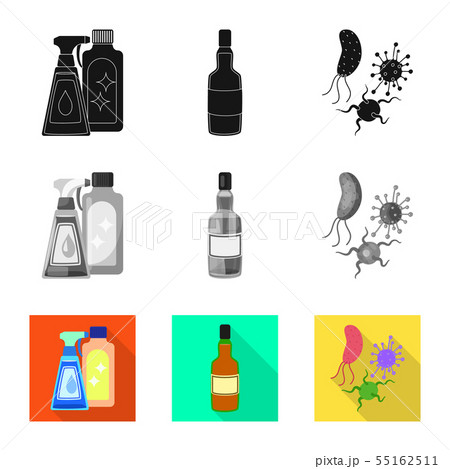 Vector illustration of medical and pain icon. Collection of medical and disease stock vector 55162511
