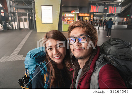Journey vacations concept, Asian man and woman 55164545