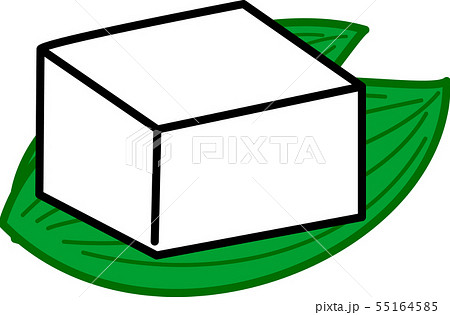 豆腐　和食　葉っぱ 55164585