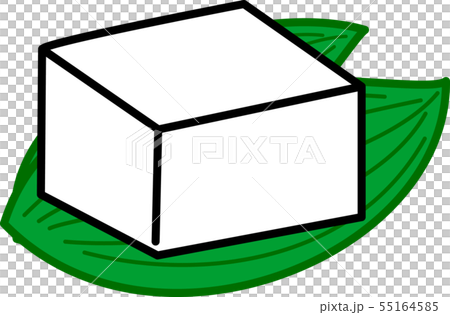 豆腐　和食　葉っぱ 55164585