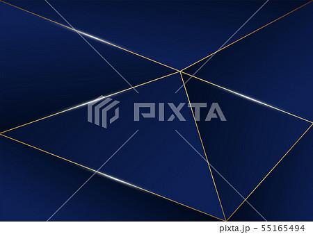 Abstract polygonal pattern luxury golden line 55165494