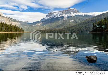 Winter view of Emerald Lake in Yoho National Park, Winter view of Emerald Lake in Yoho National Park, 55165774
