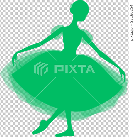 Ballet ballerina giselle silhouette green 55166254